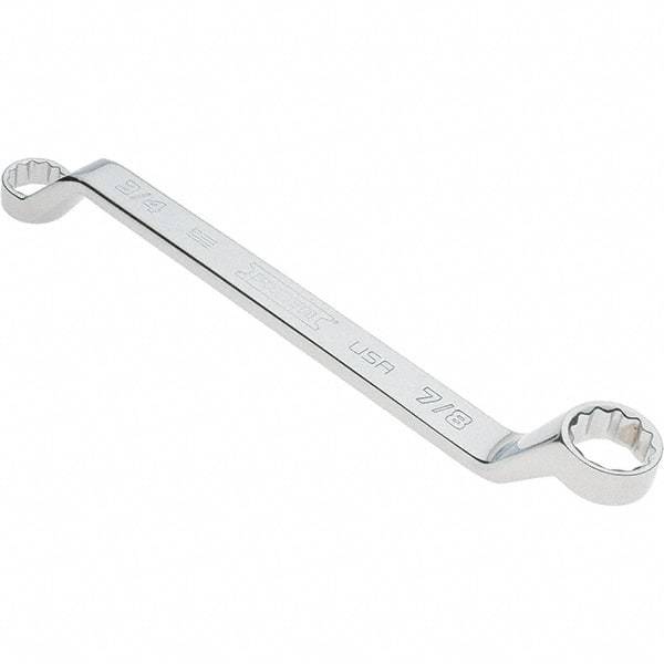 Proto - 3/4" x 7/8" 12 Point Box Wrench - Double End, 1-1/16" Head Diam x 1-1/4" Head Thickness, 11-1/2" OAL, Steel, Polished Finish, 15° Offset - Industrial Tool & Supply