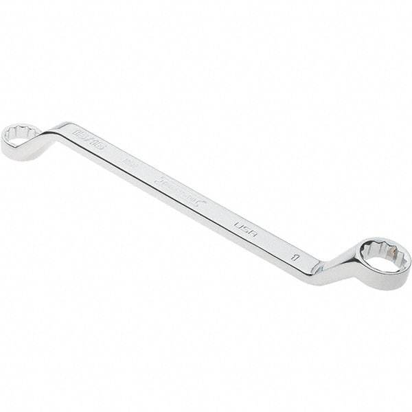 Proto - 15/16" x 1" 12 Point Box Wrench - Double End, 1-11/32" Head Diam x 1-7/16" Head Thickness, 14" OAL, Steel, Polished Finish, 15° Offset - Industrial Tool & Supply