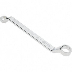 Proto - 11/16" x 3/4" 12 Point Box Wrench - Double End, 1" Head Diam x 1-5/32" Head Thickness, 10-51/64" OAL, Steel, Polished Finish, 15° Offset - Industrial Tool & Supply