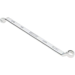 Proto - 1/4" x 5/16" 12 Point Box Wrench - Double End, 13/32" Head Diam x 15/32" Head Thickness, 6-19/32" OAL, Steel, Polished Finish, 15° Offset - Industrial Tool & Supply