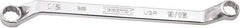 Proto - 1/2" x 9/16" 12 Point Box Wrench - Double End, 47/64" Head Diam x 13/16" Head Thickness, 8-51/64" OAL, Steel, Polished Finish, 15° Offset - Industrial Tool & Supply