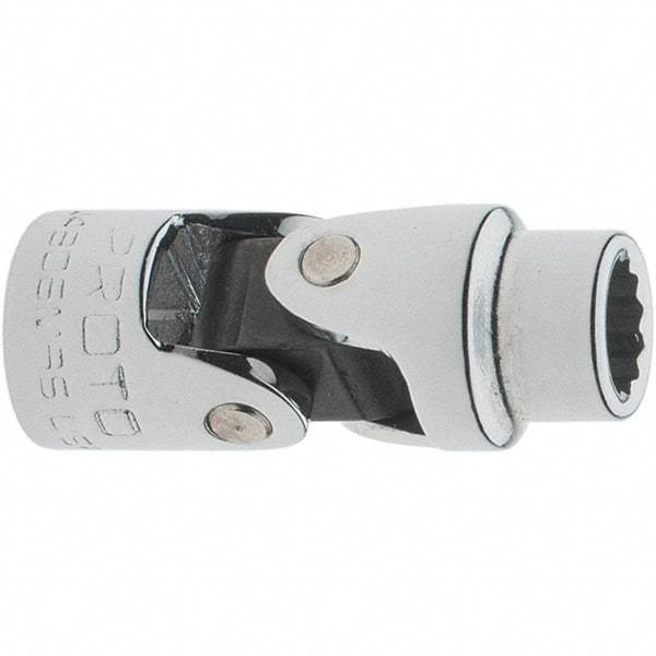 Proto - 1/4" Drive, Standard Hand Socket - 12 Points, 1-17/64" OAL, Steel, Full Polish Finish - Industrial Tool & Supply