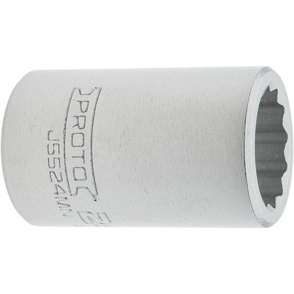 Proto - 3/4" Drive, Standard Hand Socket - 12 Points, 2.307" OAL, Steel, Full Polish Finish - Industrial Tool & Supply