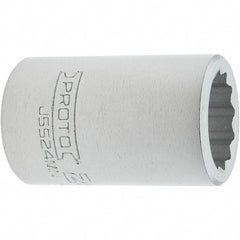 Proto - 3/4" Drive, Standard Hand Socket - 12 Points, 2.307" OAL, Steel, Full Polish Finish - Industrial Tool & Supply