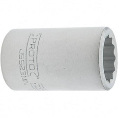 Proto - 3/4" Drive, Standard Hand Socket - 12 Points, 2.307" OAL, Steel, Full Polish Finish - Industrial Tool & Supply