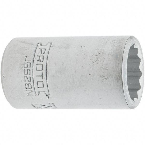 Proto - 7/8", 3/4" Drive, Standard Hand Socket - 12 Points, 2.285" OAL, Steel, Full Polish Finish - Industrial Tool & Supply
