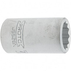 Proto - 7/8", 3/4" Drive, Standard Hand Socket - 12 Points, 2.285" OAL, Steel, Full Polish Finish - Industrial Tool & Supply