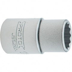 Proto - 13/16", 3/4" Drive, Standard Hand Socket - 12 Points, 2.285" OAL, Steel, Full Polish Finish - Industrial Tool & Supply