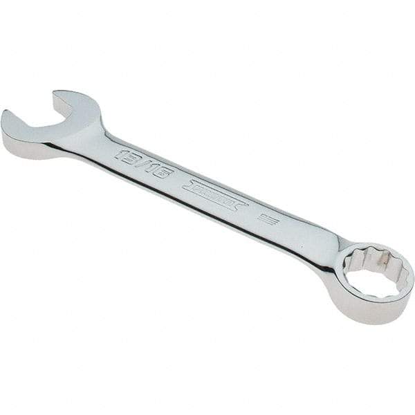 Proto - 13/16" 12 Point Combination Wrench - 15° Offset Angle, 7-45/64" OAL, Steel, Full Polish Finish - Industrial Tool & Supply