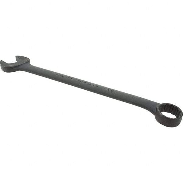 Proto - 1-9/16" 12 Point Combination Wrench - 15° Offset Angle, 20-5/16" OAL, Steel, Black Finish - Industrial Tool & Supply