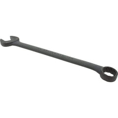 Proto - 1-9/16" 12 Point Combination Wrench - 15° Offset Angle, 20-5/16" OAL, Steel, Black Finish - Industrial Tool & Supply