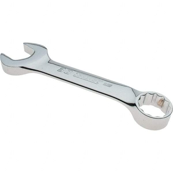 Proto - 30mm 12 Point Combination Wrench - 15° Offset Angle, 8-29/32" OAL, Steel, Full Polish Finish - Industrial Tool & Supply