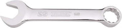 Proto - 25mm 12 Point Combination Wrench - 15° Offset Angle, 8-13/32" OAL, Steel, Full Polish Finish - Industrial Tool & Supply