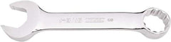 Proto - 1-3/16" 12 Point Combination Wrench - 15° Offset Angle, 8-29/32" OAL, Steel, Full Polish Finish - Industrial Tool & Supply