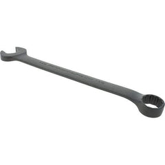Proto - 1-3/16" 12 Point Combination Wrench - 15° Offset Angle, 15-7/8" OAL, Steel, Black Finish - Industrial Tool & Supply