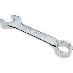 Proto - 1-1/8" 12 Point Combination Wrench - 15° Offset Angle, 8-29/32" OAL, Steel, Full Polish Finish - Industrial Tool & Supply