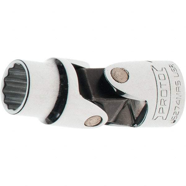 Proto - 3/8" Drive, Standard Hand Socket - 12 Points, 2" OAL, Steel, Full Polish Finish - Industrial Tool & Supply