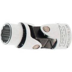 Proto - 3/8" Drive, Standard Hand Socket - 12 Points, 2" OAL, Steel, Full Polish Finish - Industrial Tool & Supply