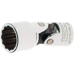 Proto - 3/8" Drive, Standard Hand Socket - 12 Points, 2-1/4" OAL, Steel, Full Polish Finish - Industrial Tool & Supply