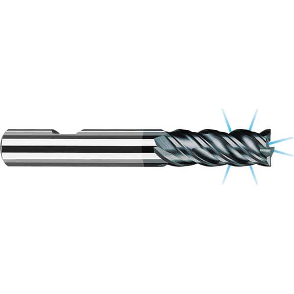 Fraisa - 1/2, 1-1/4" LOC, 1/2" Shank Diam, 3-1/4" OAL, 4 Flute Solid Carbide Square End Mill - Industrial Tool & Supply