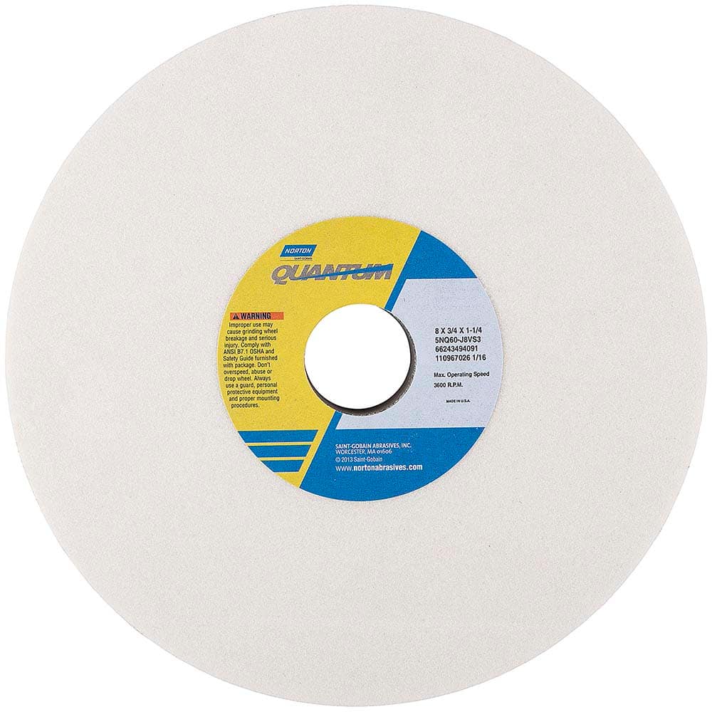 Norton - Tool & Cutter Grinding Wheels Wheel Type: Type 1 Wheel Diameter (Inch): 8 - Industrial Tool & Supply