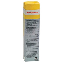 WALTER Surface Technologies - 1,300 g Polishing Compound - Compound Grade Fine, Grade 0, Yellow, For Fine Polishing, Use on Stainless Steel & Aluminum - Industrial Tool & Supply