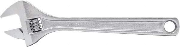 Proto - 1-1/2" Jaw Capacity, 12" Standard Adjustable Wrench - Steel, Polished Finish, 12" OAL - Industrial Tool & Supply