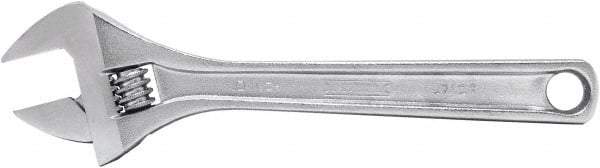 Proto - 1-5/16" Jaw Capacity, 10" Standard Adjustable Wrench - Steel, Polished Finish, 10" OAL - Industrial Tool & Supply