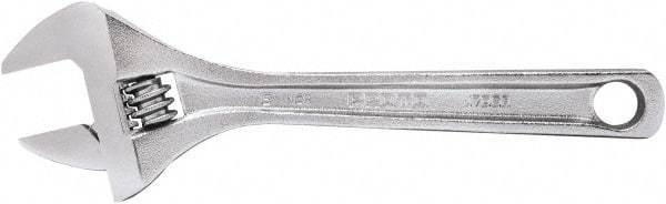 Proto - 15/16" Jaw Capacity, 6" Standard Adjustable Wrench - Steel, Polished Finish, 6" OAL - Industrial Tool & Supply