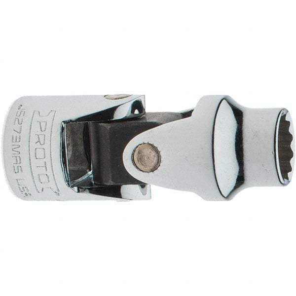 Proto - 3/8" Drive, Standard Hand Socket - 12 Points, 2" OAL, Chrome Vanadium, Full Polish Finish - Industrial Tool & Supply