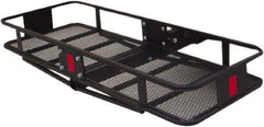 Erickson Manufacturing - Steel Cargo Carrier - 20" Wide x 60.0" Long, Black, For Use with 2" Receivers - Industrial Tool & Supply