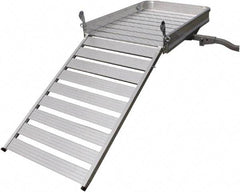 Erickson Manufacturing - Aluminum Cargo Carrier with Ramp - 30-1/4" Wide x 50" Long, Silver, For Use with 2" Receivers - Industrial Tool & Supply