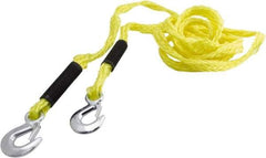 Erickson Manufacturing - S Hook Polypropylene Tow Rope - 14' Long, 2,000 Lb Capacity - Industrial Tool & Supply
