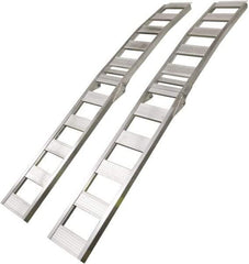 Erickson Manufacturing - 90" Long x 12" Wide, 1,500 Lb Capacity, Foldable Arched Truck Ramp - Aluminum, For All Vehicles - Industrial Tool & Supply