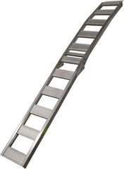 Erickson Manufacturing - 90" Long x 12" Wide, 750 Lb Capacity, Foldable Arched Truck Ramp - Aluminum, For All Vehicles - Industrial Tool & Supply