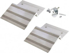 Erickson Manufacturing - 11-1/4" Long x 8-3/4" Wide, 750 Lb Capacity, Truck Ramp End with Hardware - Aluminum, For All Vehicles - Industrial Tool & Supply