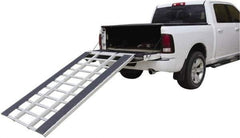 Erickson Manufacturing - 84" Long x 54" Wide, 1,500 Lb Capacity, Foldable Truck Ramp with Wear Boards - Aluminum, For All Vehicles - Industrial Tool & Supply