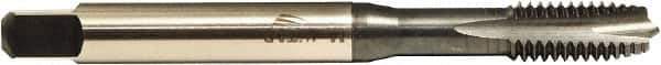 Emuge - M6x1.00 Metric, 3 Flute, NE2 Finish, HSS-E Spiral Point Tap - Plug Chamfer, Right Hand Thread, 80mm OAL, 17mm Thread Length, 0.255" Shank Diam, 6H Class of Fit - Exact Industrial Supply