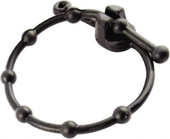 Erickson Manufacturing - 14" Long Black Rubber Reusable Cable Tie - 10 Lb Tensile Strength, 3mm Thick, 5" Max Bundle Diam - Industrial Tool & Supply