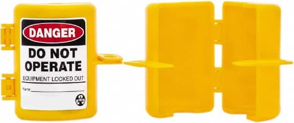 NMC - 2-1/2" Handle, Polypropylene Gas Cylinder Valve Lockout - Industrial Tool & Supply