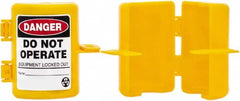 NMC - 2-1/2" Handle, Polypropylene Gas Cylinder Valve Lockout - Industrial Tool & Supply