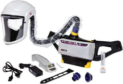 3M - Ratchet Adjustable 6-Point Suspension PAPR System - Hard Hat Headgear, Face Shield, Use for Powder Coating, Spray Painting & Painting - Industrial Tool & Supply