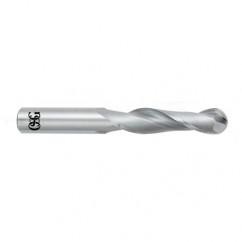 10mm Dia. - 76mm OAL - TiAlN CBD - Ball End SE EM - 2 FL - Industrial Tool & Supply