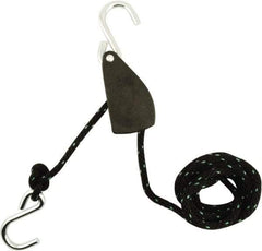 Erickson Manufacturing - Nylon Tite Rope Pulley - 1/2" Wide x 144" Long, Black, For Use with Pick Ups - Industrial Tool & Supply