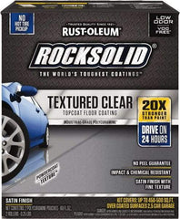 Rust-Oleum - 120 oz Satin Textured Topcoat - Low Odor & Chemical Resistant - Industrial Tool & Supply