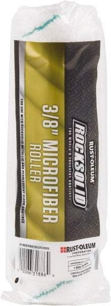 Rust-Oleum - 3/8" Nap, 9" Wide Paint Roller Cover - Lint-Free Texture, Microfiber - Industrial Tool & Supply