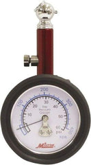 Milton - 0 to 60 psi Dial Ball Tire Pressure Gauge - 2 psi Resolution - Industrial Tool & Supply