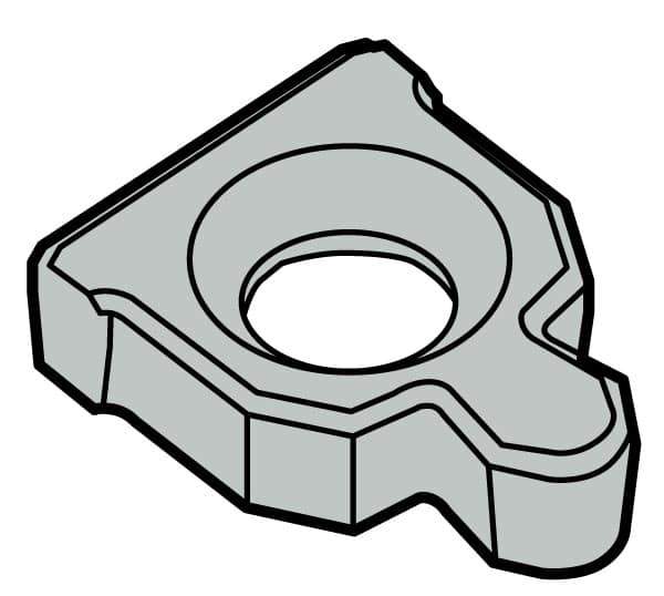 Seco - 0.37" Insert Inscribed Circle, Right & Left Hand Anvil for Indexables - 1° Helix Angle, 16 Tool Holder Insert Dimension - Industrial Tool & Supply
