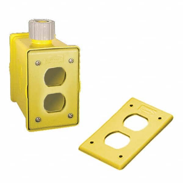 Hubbell Wiring Device-Kellems - Electrical Outlet Boxes & Switch Boxes Enclosure Type: Portable Outlet Box Enclosure Shape: Rectangle - Industrial Tool & Supply