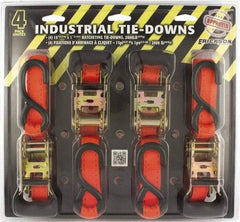 Erickson Manufacturing - 15' Long x 1" Wide, 2,000 Lb Basket Capacity, Polyester & Steel Web Sling - Orange - Industrial Tool & Supply